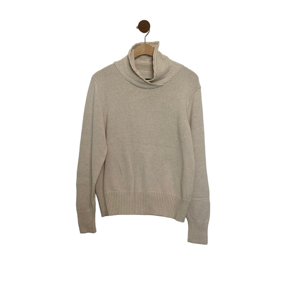 Jeanne Pierre Pullover Long Sleeve Mock Neck Sweater Size Large 100% Cotton - Picture 15 of 15